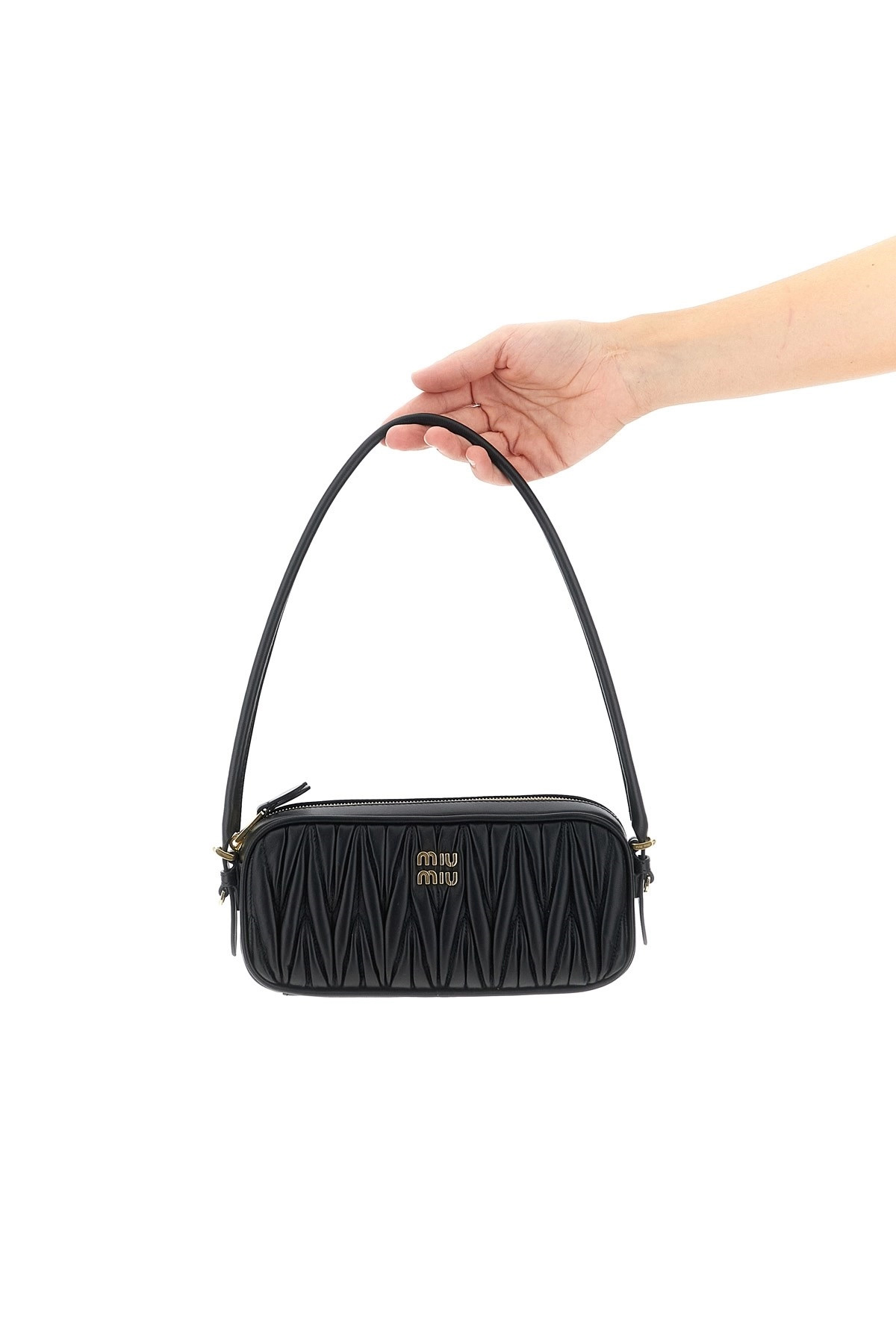 Matelassé nappa pouch - 2