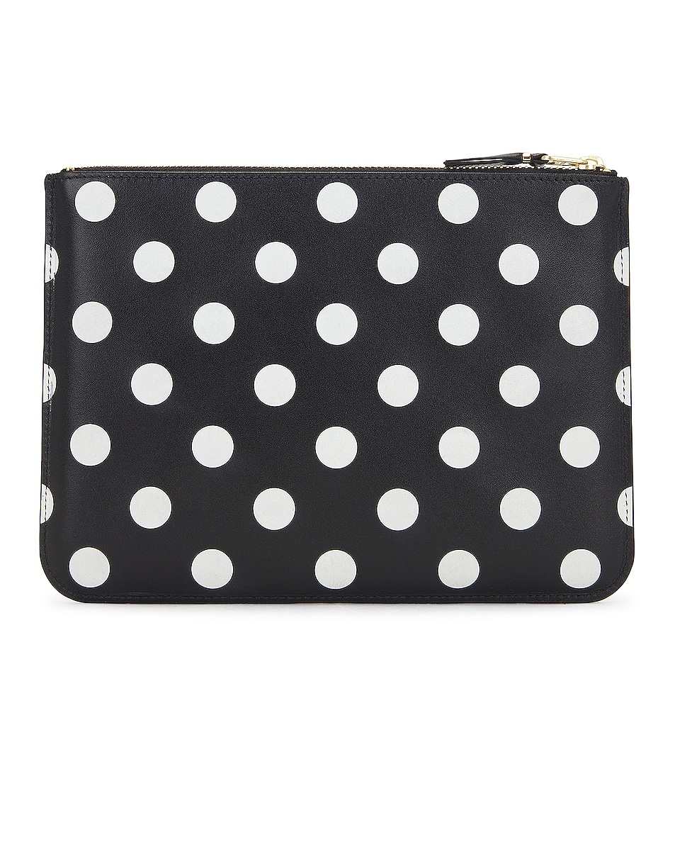 Dots Printed Leather Pouch - 2
