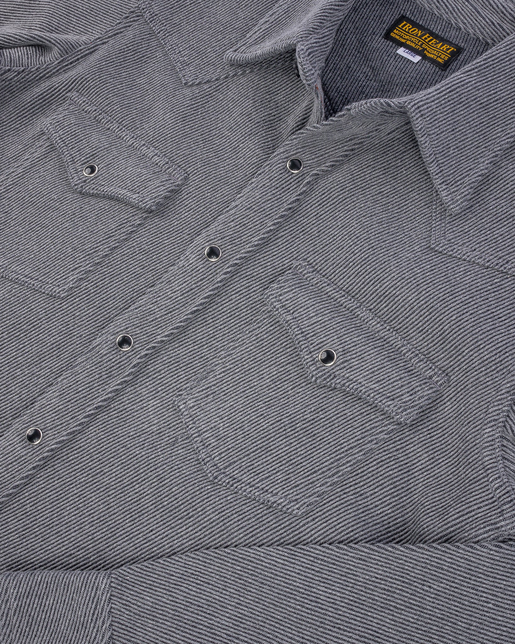 IHSH-254-GRY Kersey Western Shirt - Grey - 9