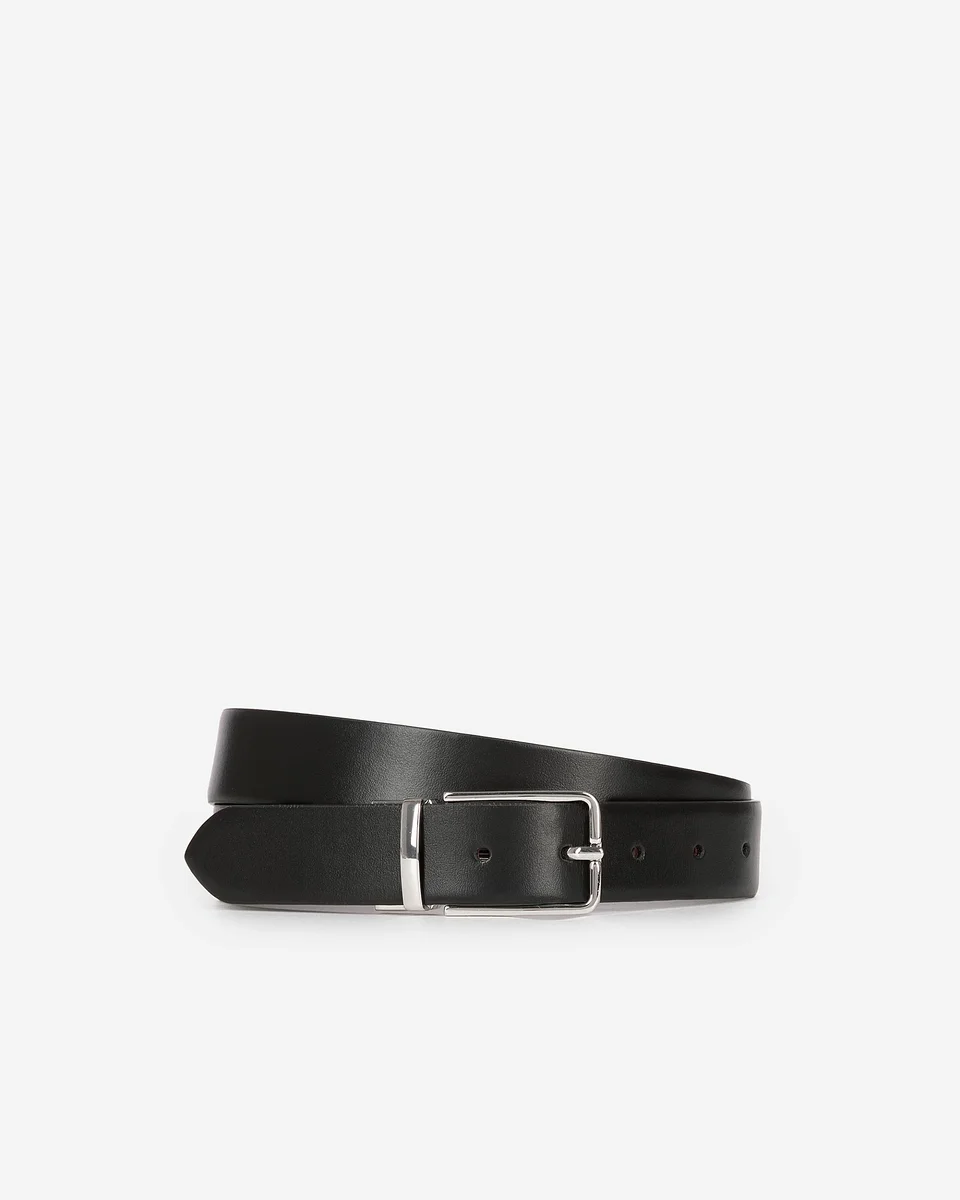 REVERSIBLE TWO-TONE LEATHER BELT - 1