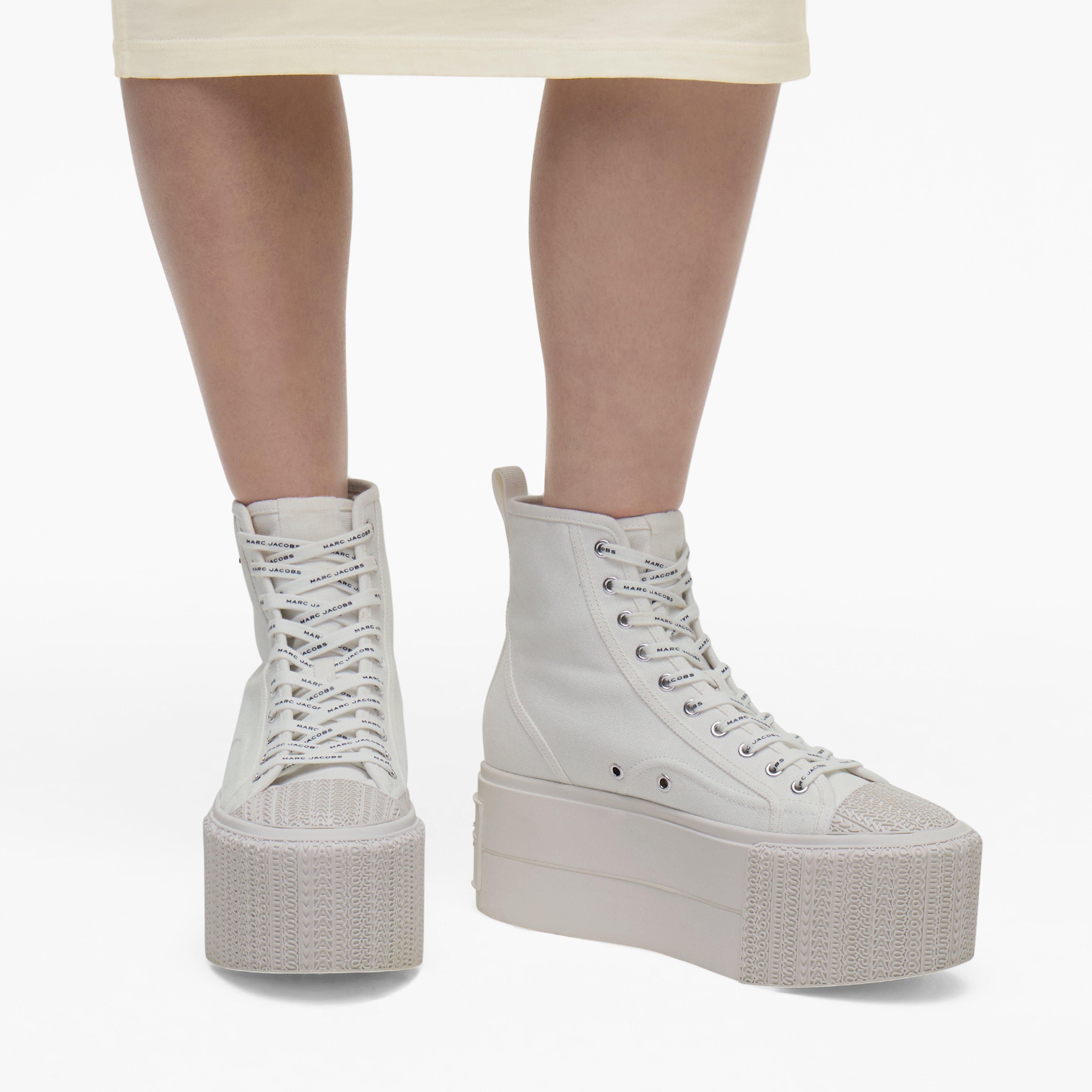 スニーカー The High Top Sneakers - Marc Jacobs - Cotton - White 23496027_53697710_322.jpg