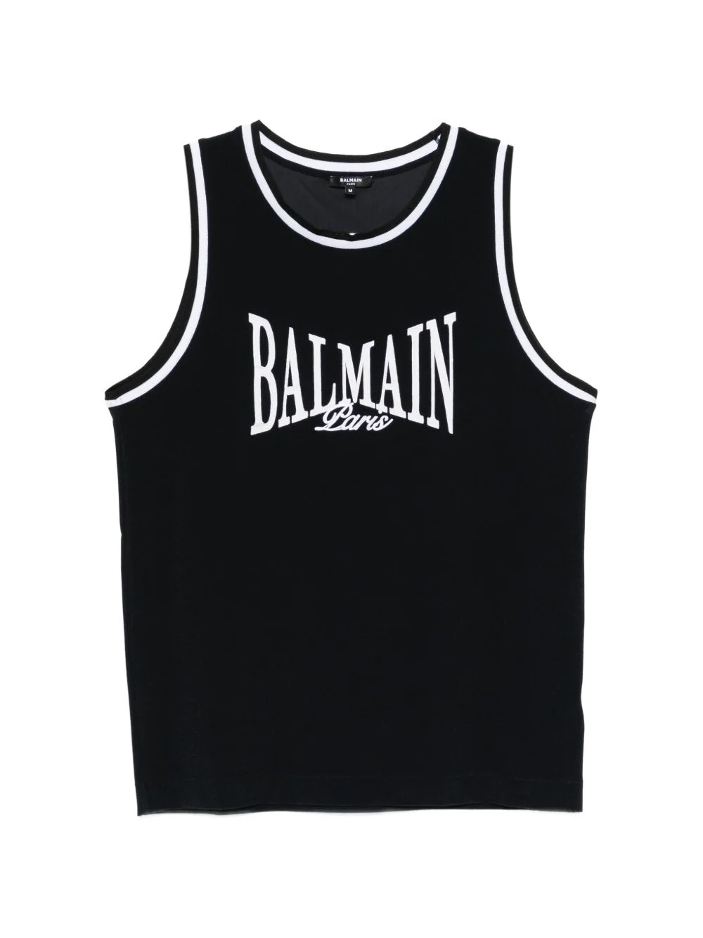 logo-embroidered tank top - 1