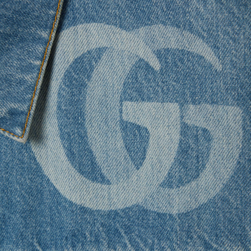 Lasered Double G denim jacket 7