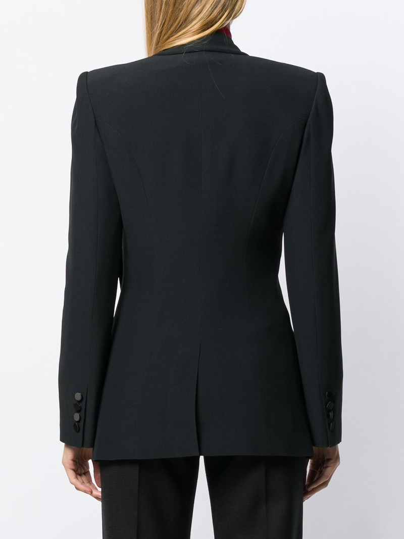 silk ribbon embellished blazer 4