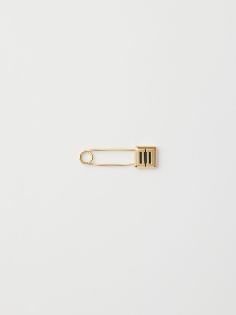 MONOGRAM SAFETY PIN EARRING - 3