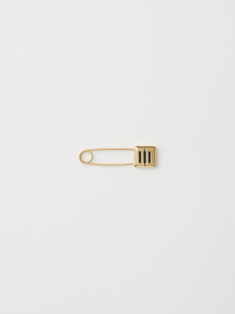 MONOGRAM SAFETY PIN EARRING 3