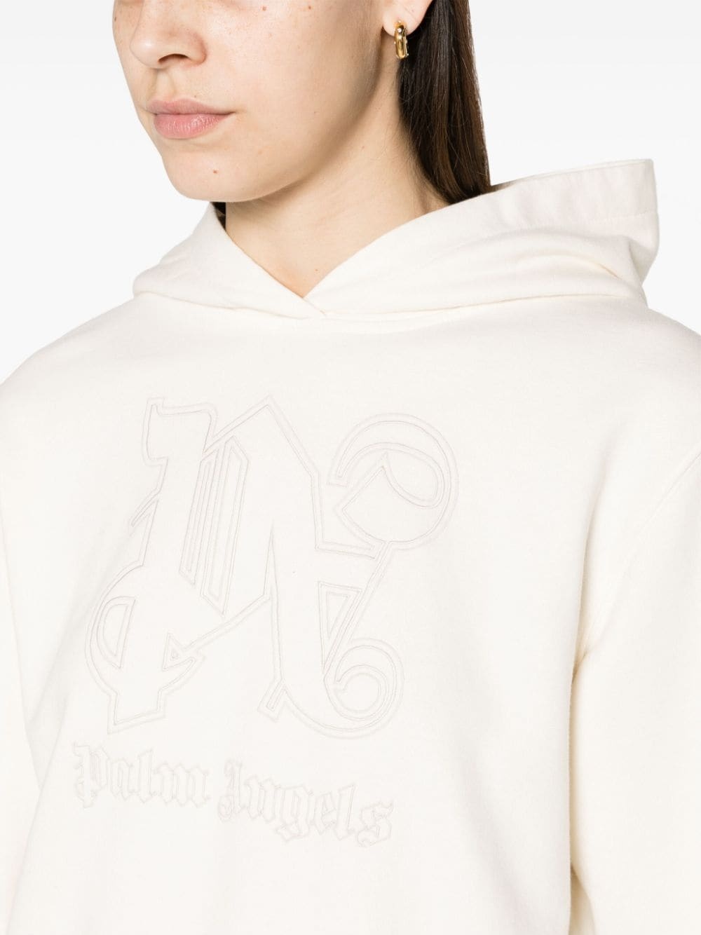 Monogram Statement cotton hoodie - 5