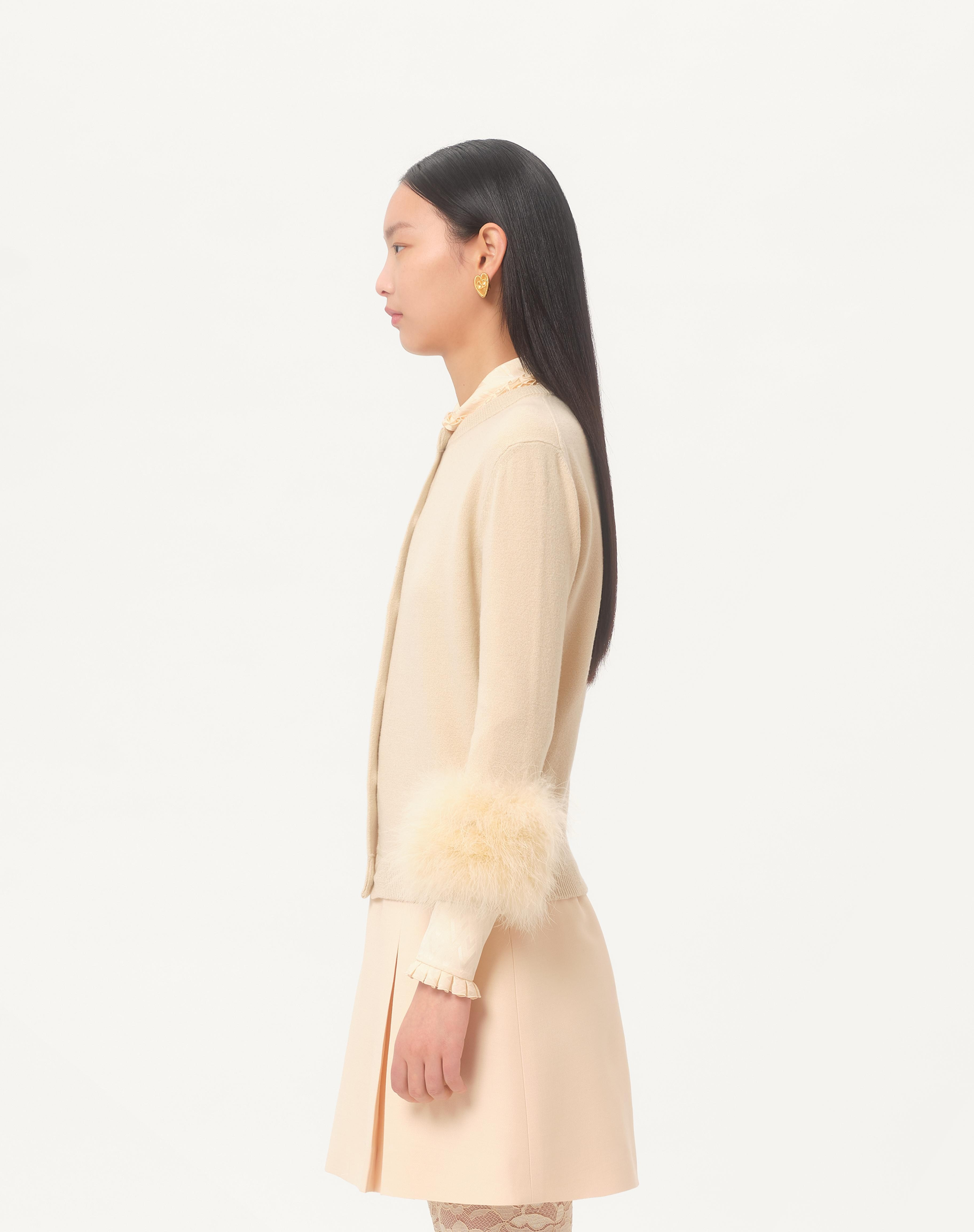 CARDIGAN WITH FEATHERS - 5