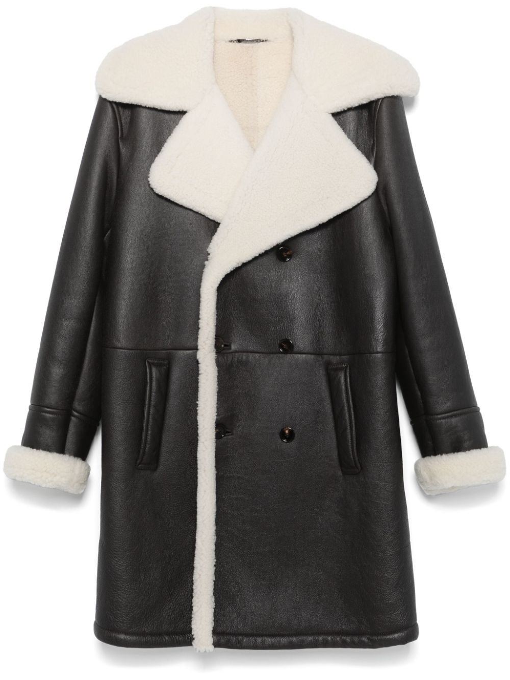 leather coat - 1