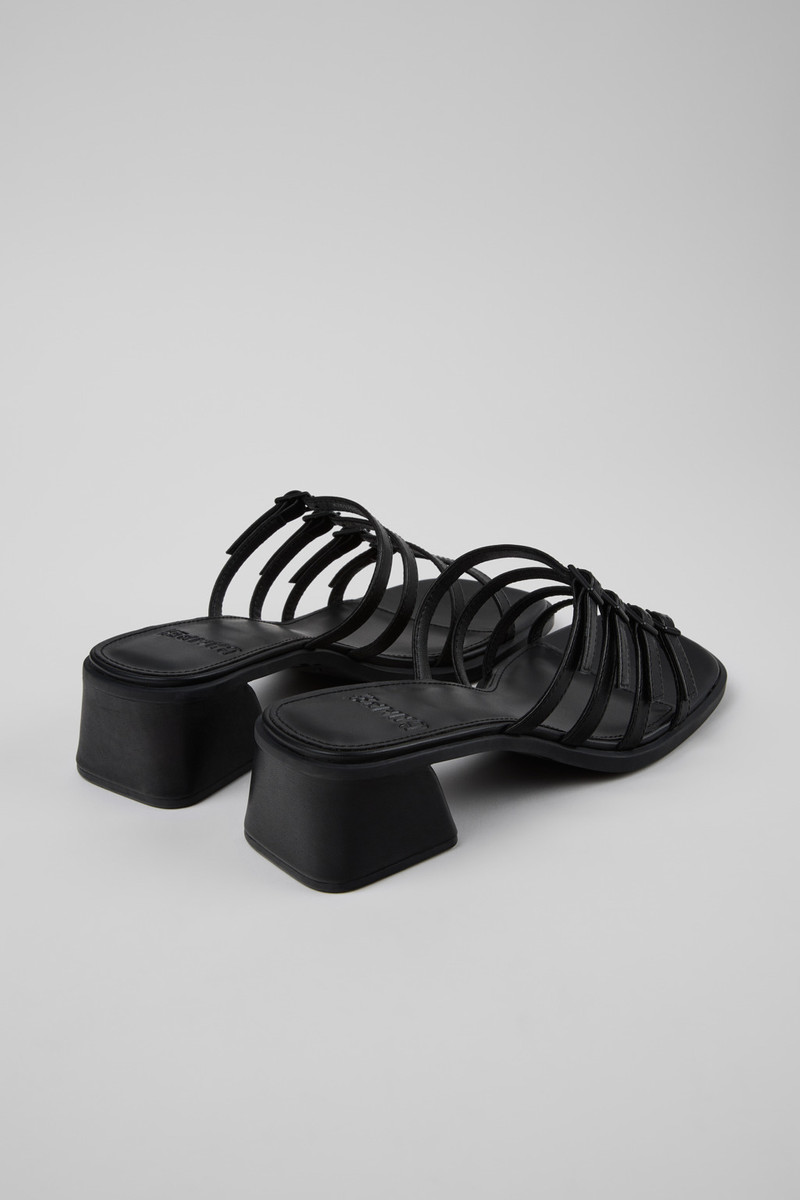 CAMPERLAB Black Leather Sandals for Women. outlook