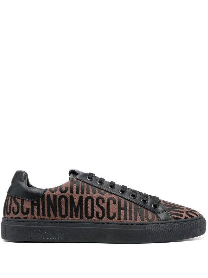 logo-jacquard low-top sneakers 1