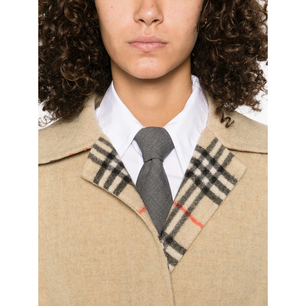 Burberry Neutrals Coats - Single Breasted Coats Women - 3