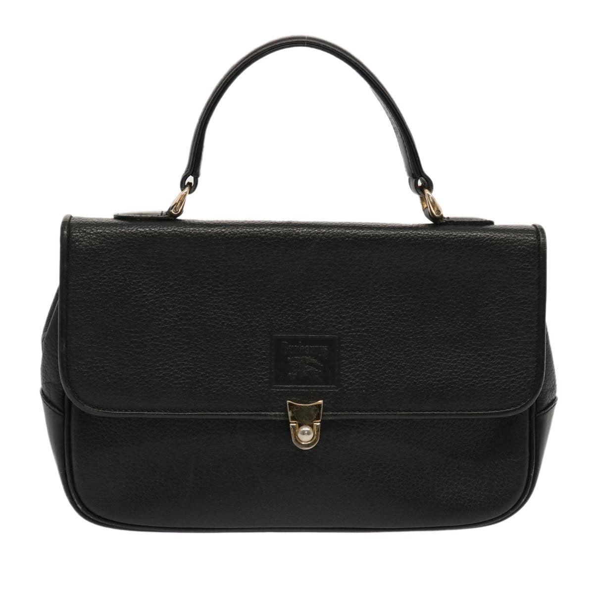 Burberry Hand Bag Leather Black - 13