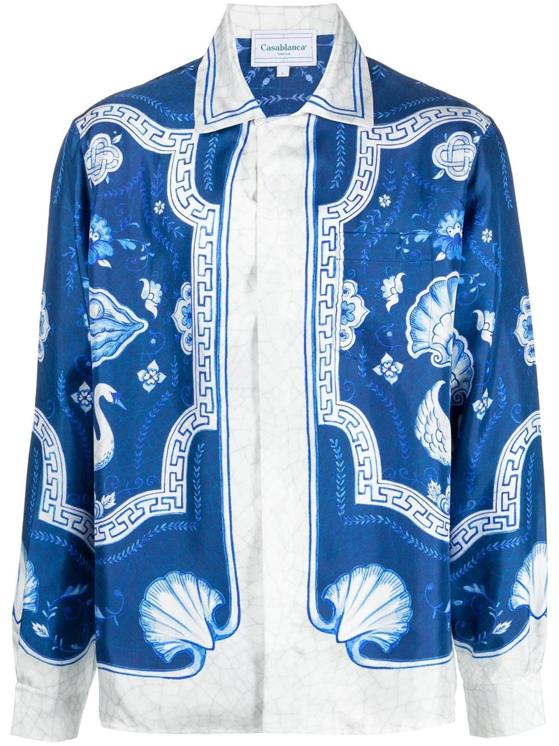 embroidered button-down silk shirt 1