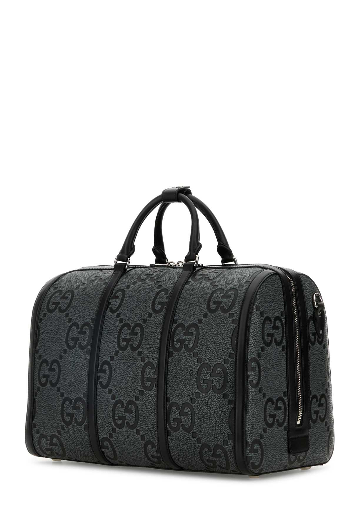 Gucci Men Jumbo Gg Leather Travel Bag - 2