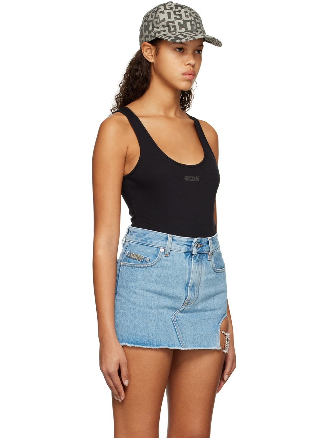 Black Scoop Neck Bodysuit - 2