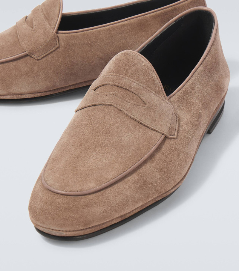 Suede penny loafers 3