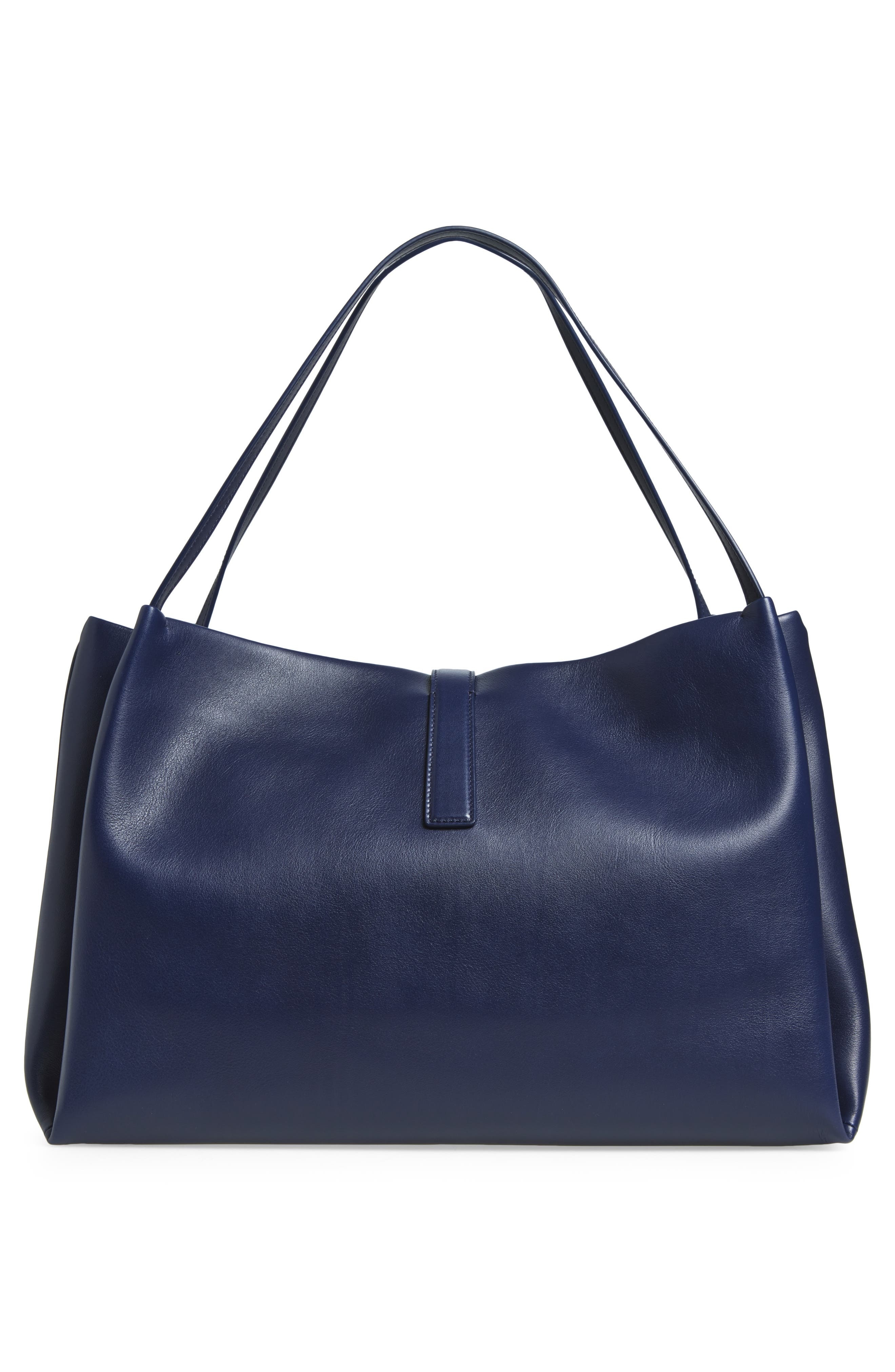 FERRAGAMO Medium Lily Leather Tote in New Navy at Nordstrom - 4