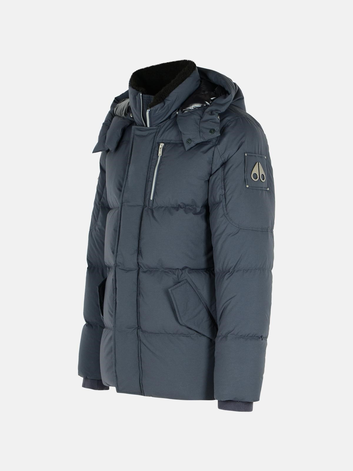 'EVEREST 3Q' GREY NYLON AND COTTON DOWN JACKET - 2