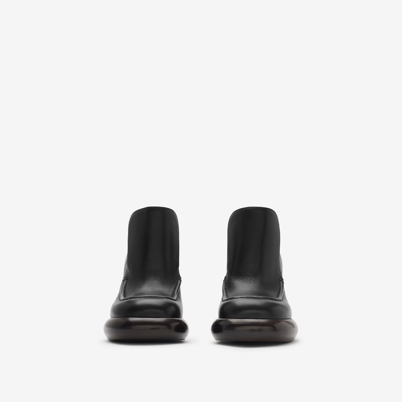 Leather Wedge Heeled Loafers 3