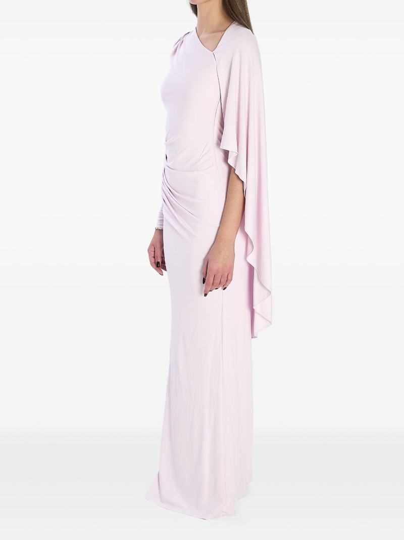 self-portrait asymmetric embellished maxi dress outlook