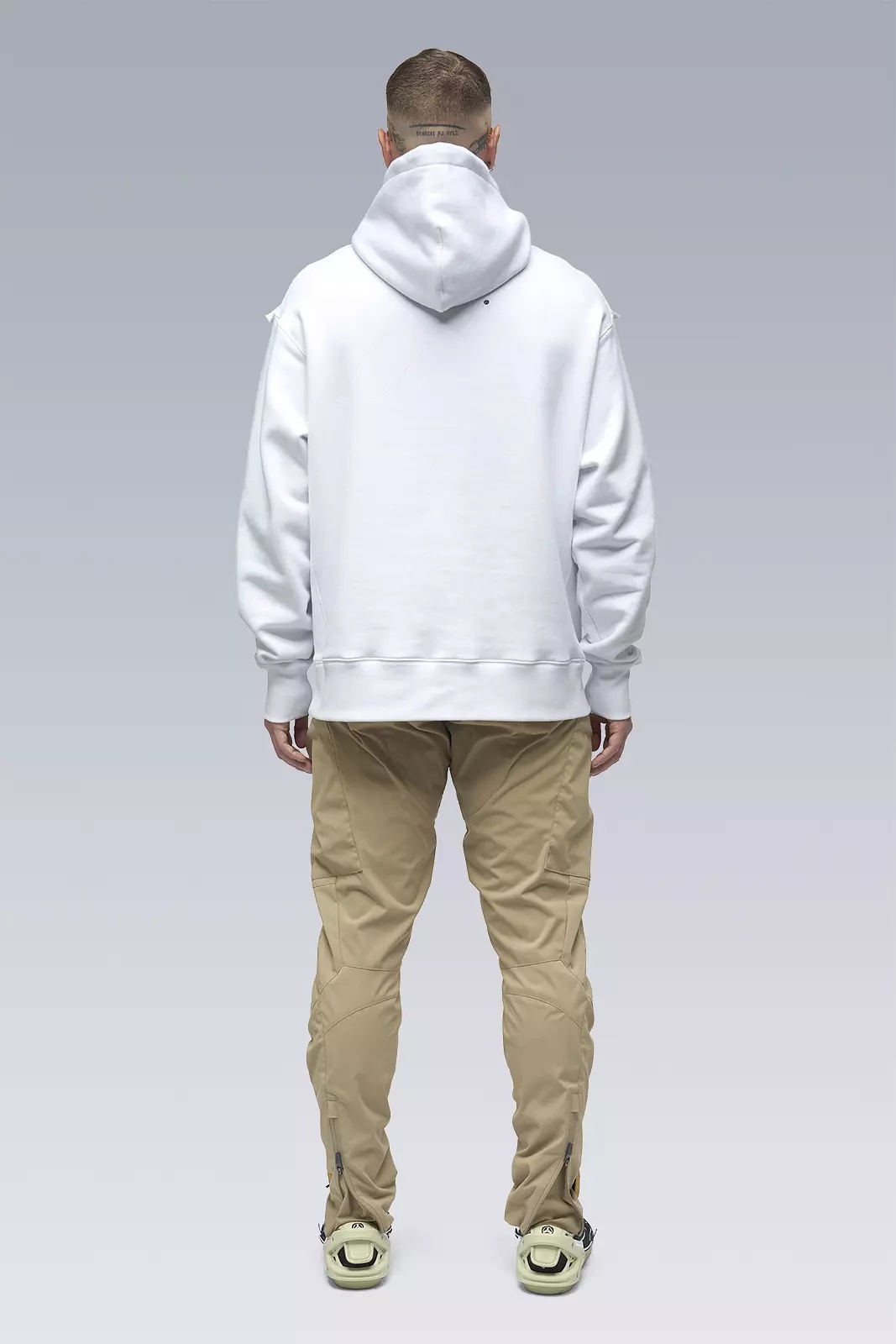 S26-PR Organic Cotton Hooded Sweatshirt White - 3