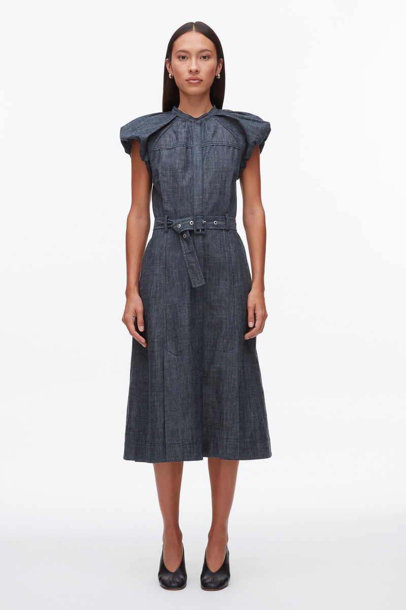 3.1 Phillip Lim Denim Puff Sleeve Dress outlook