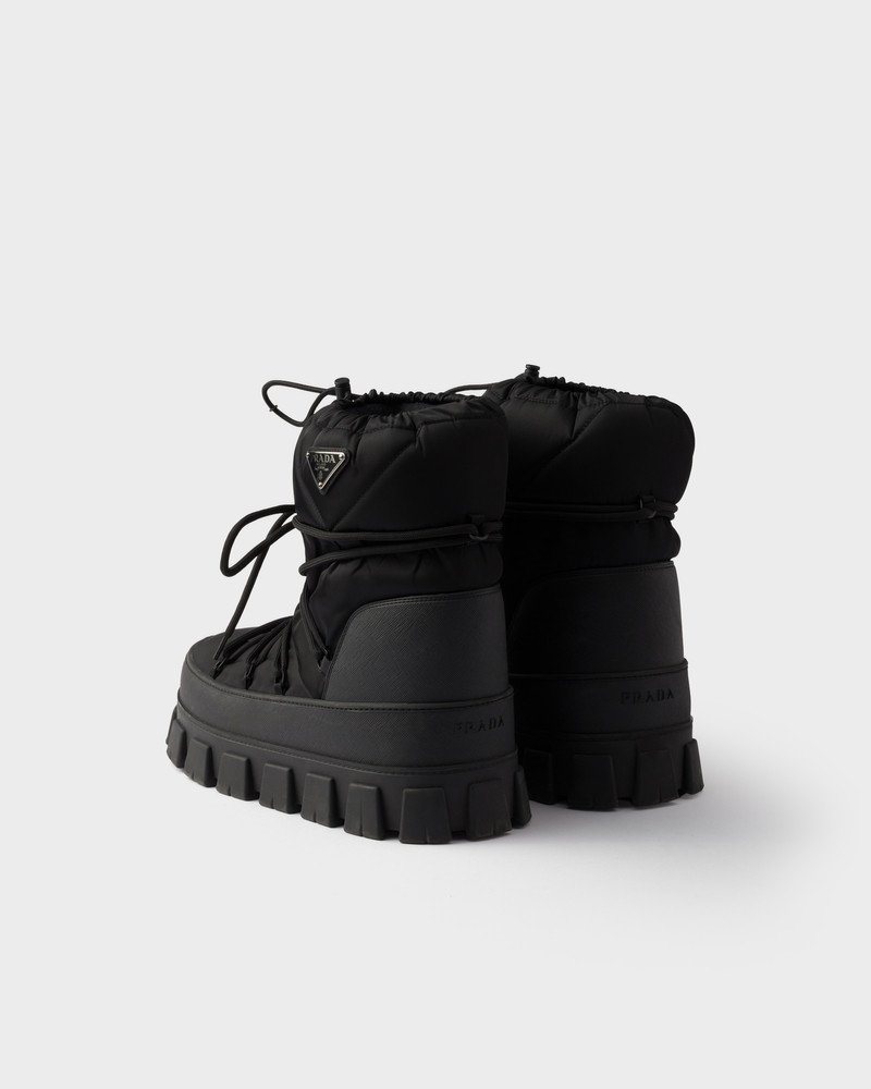 Re-Nylon gabardine après ski booties 4