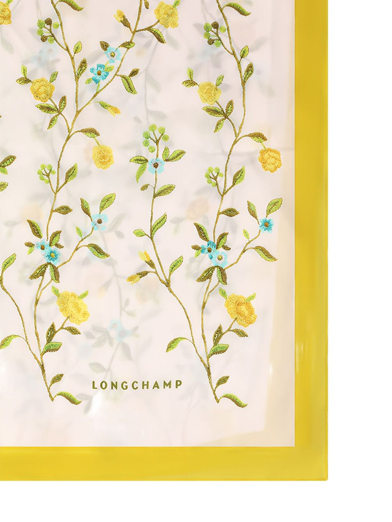 Longchamp floral-embroidered scarf outlook
