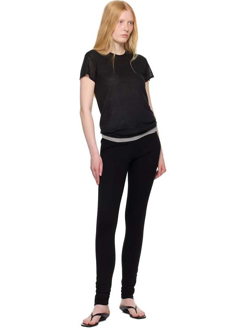 Totême Black Zip Leggings outlook