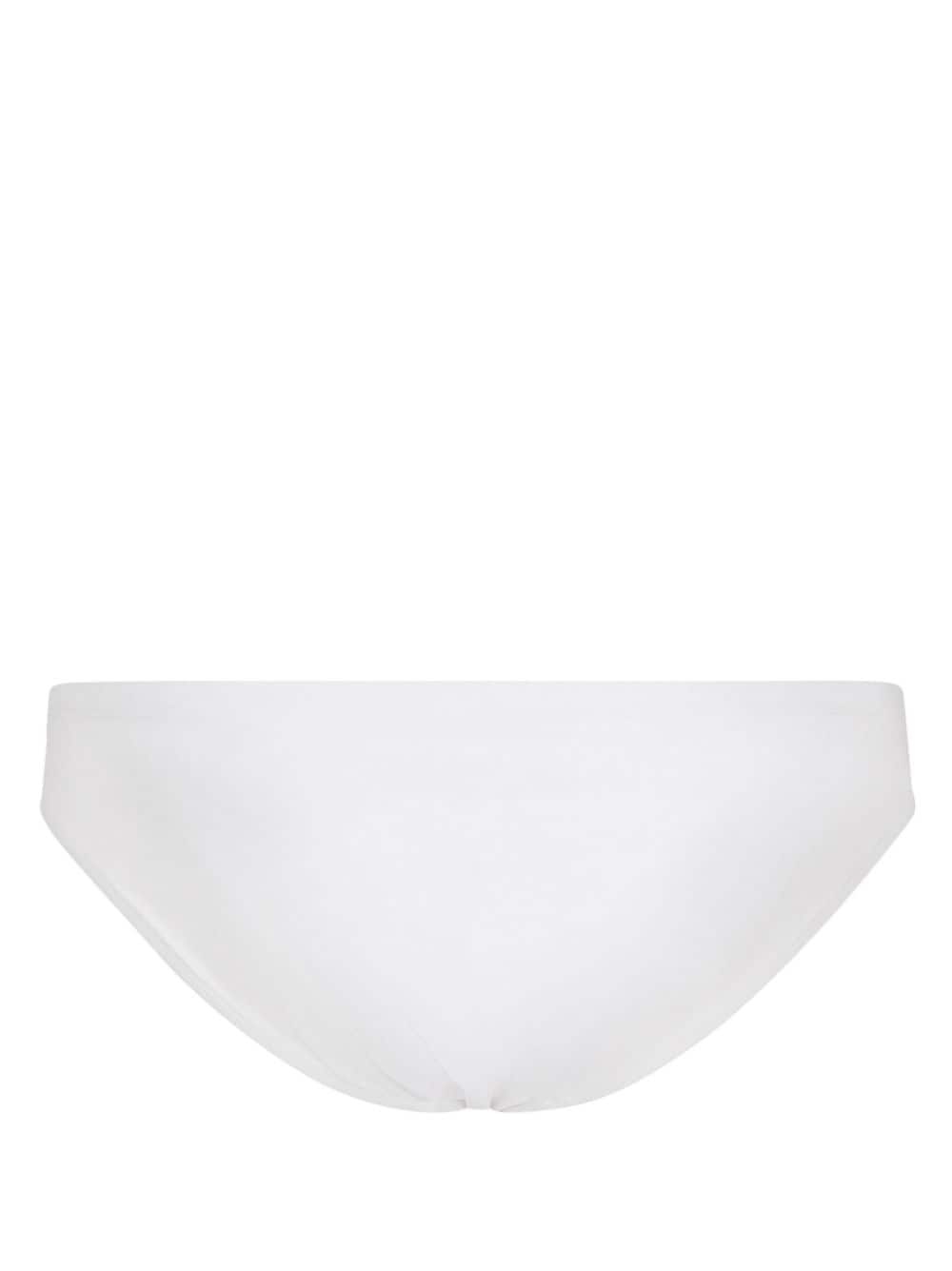 logo-plaque swim trunks - 2
