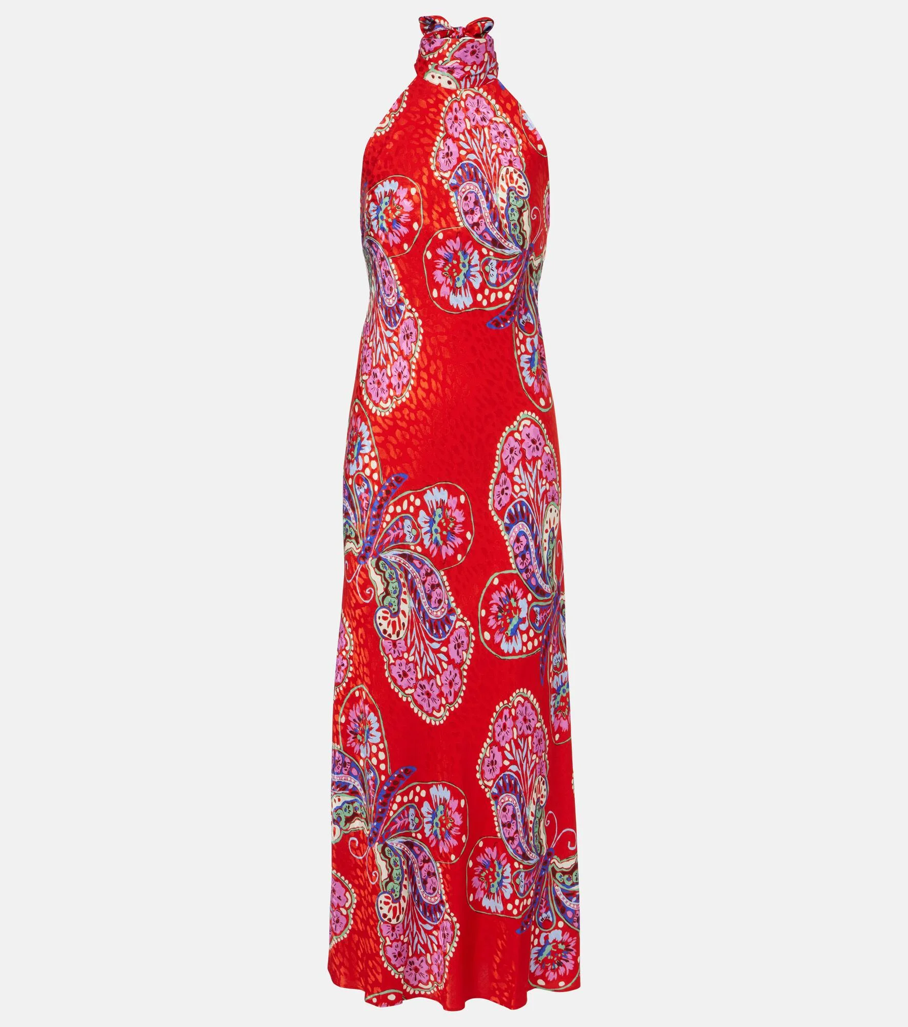Maura printed halterneck maxi dress - 1
