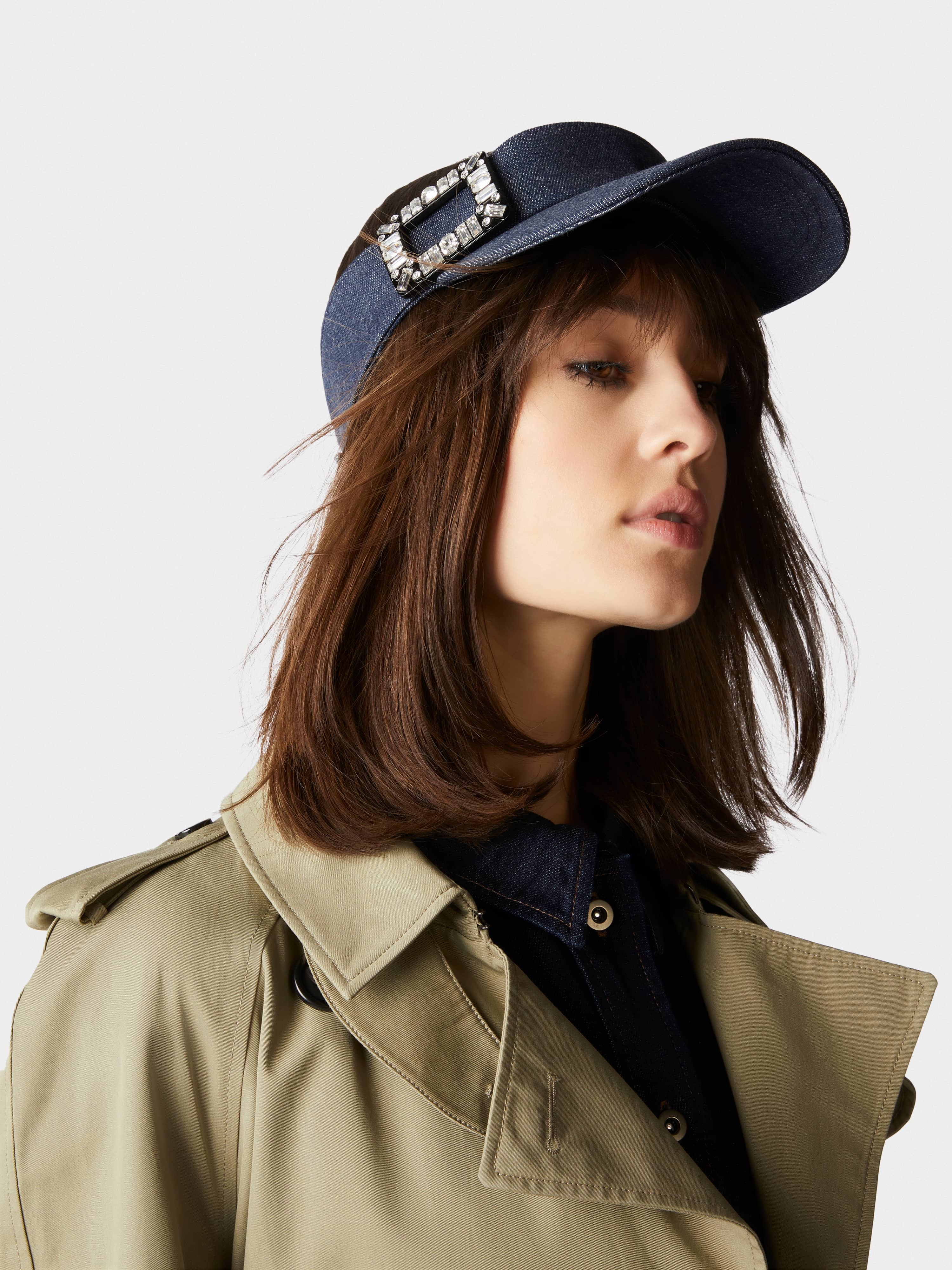 Viv' Skate Visor in Denim - 5