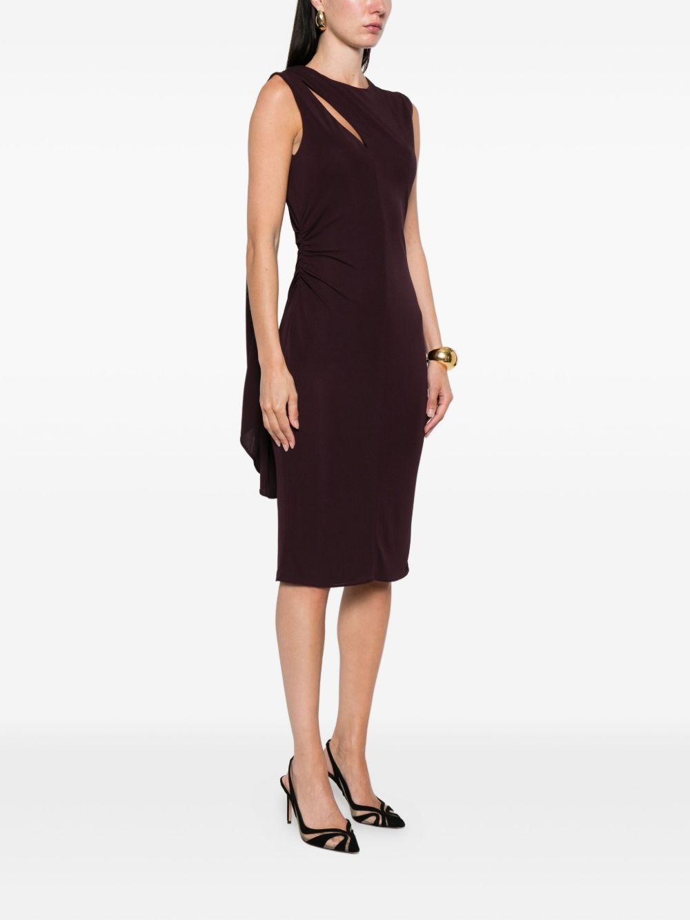 cut-out midi dress - 3