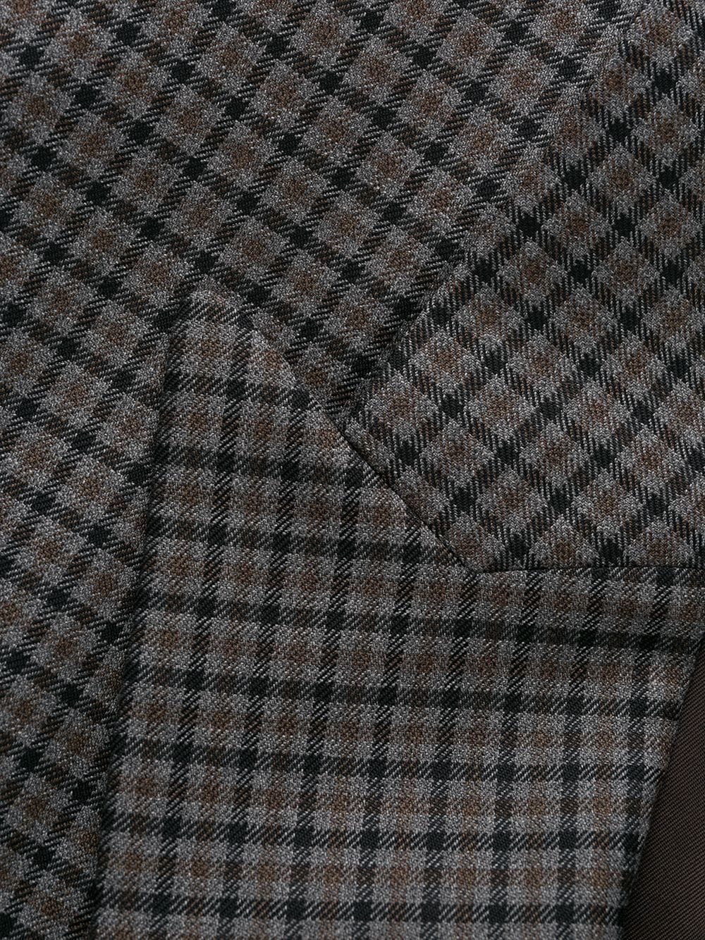 single-breasted check coat - 6