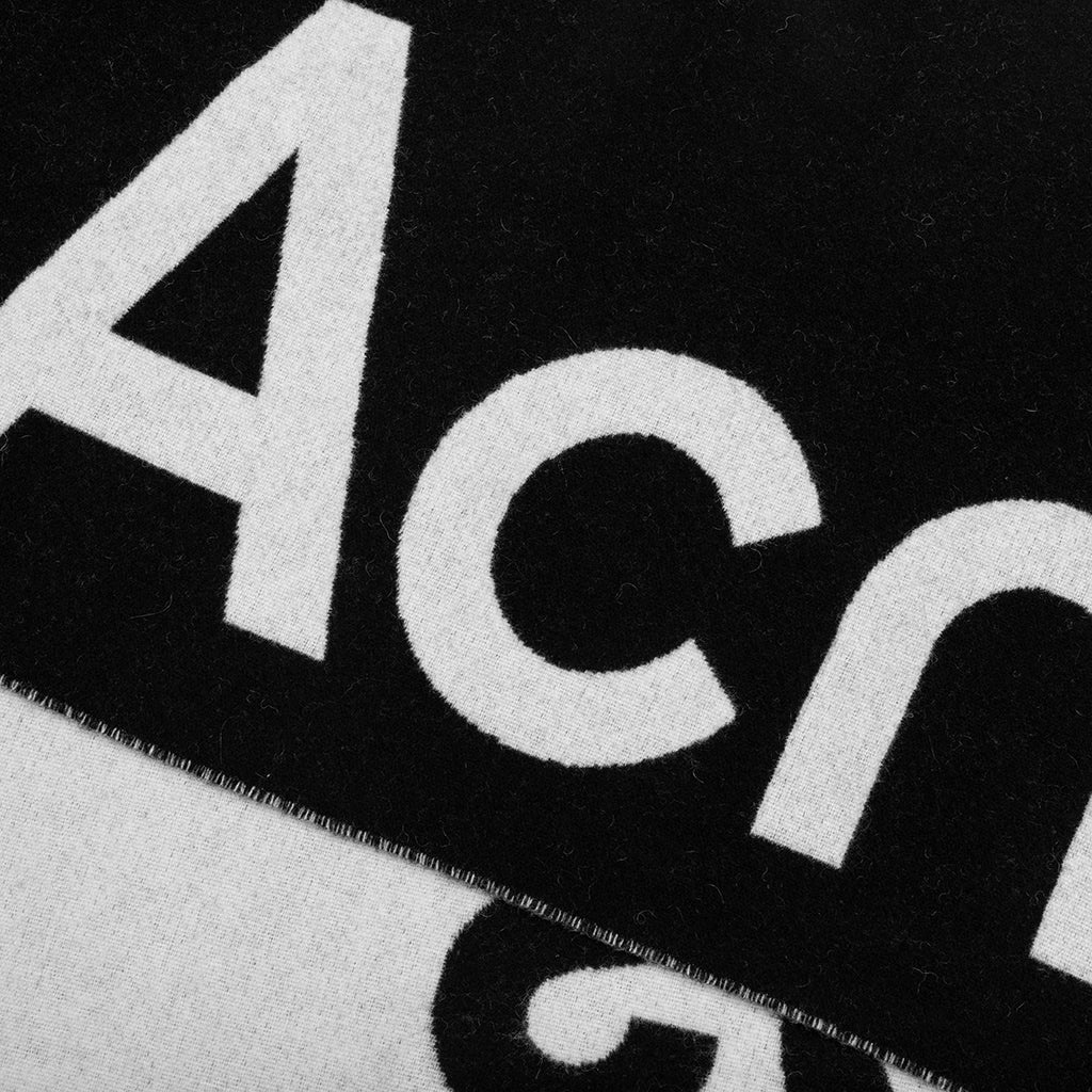 LOGO JACQUARD SCARF - BLACK/WHITE - 2