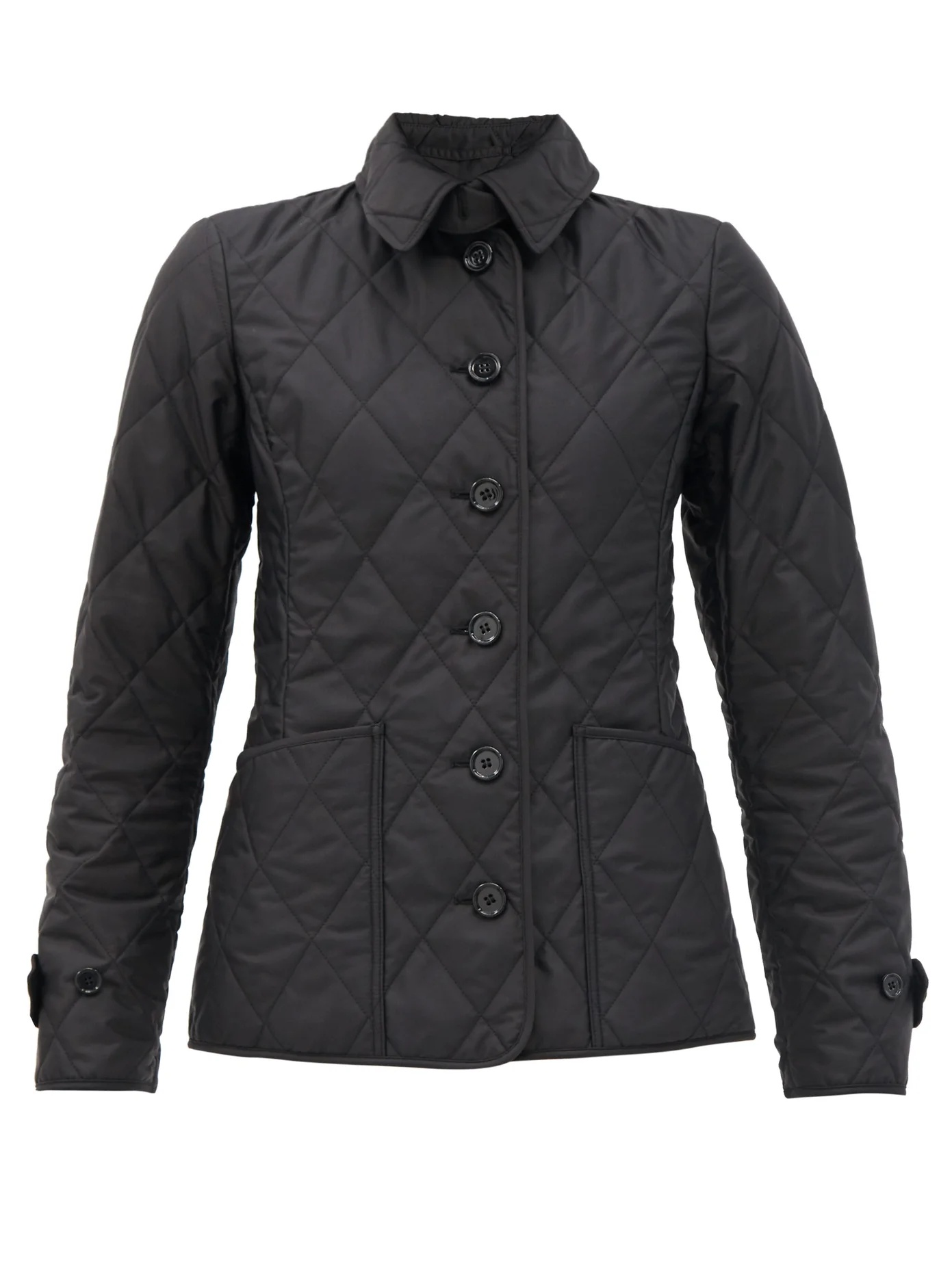 Diamond-quilted shell jacket - 1