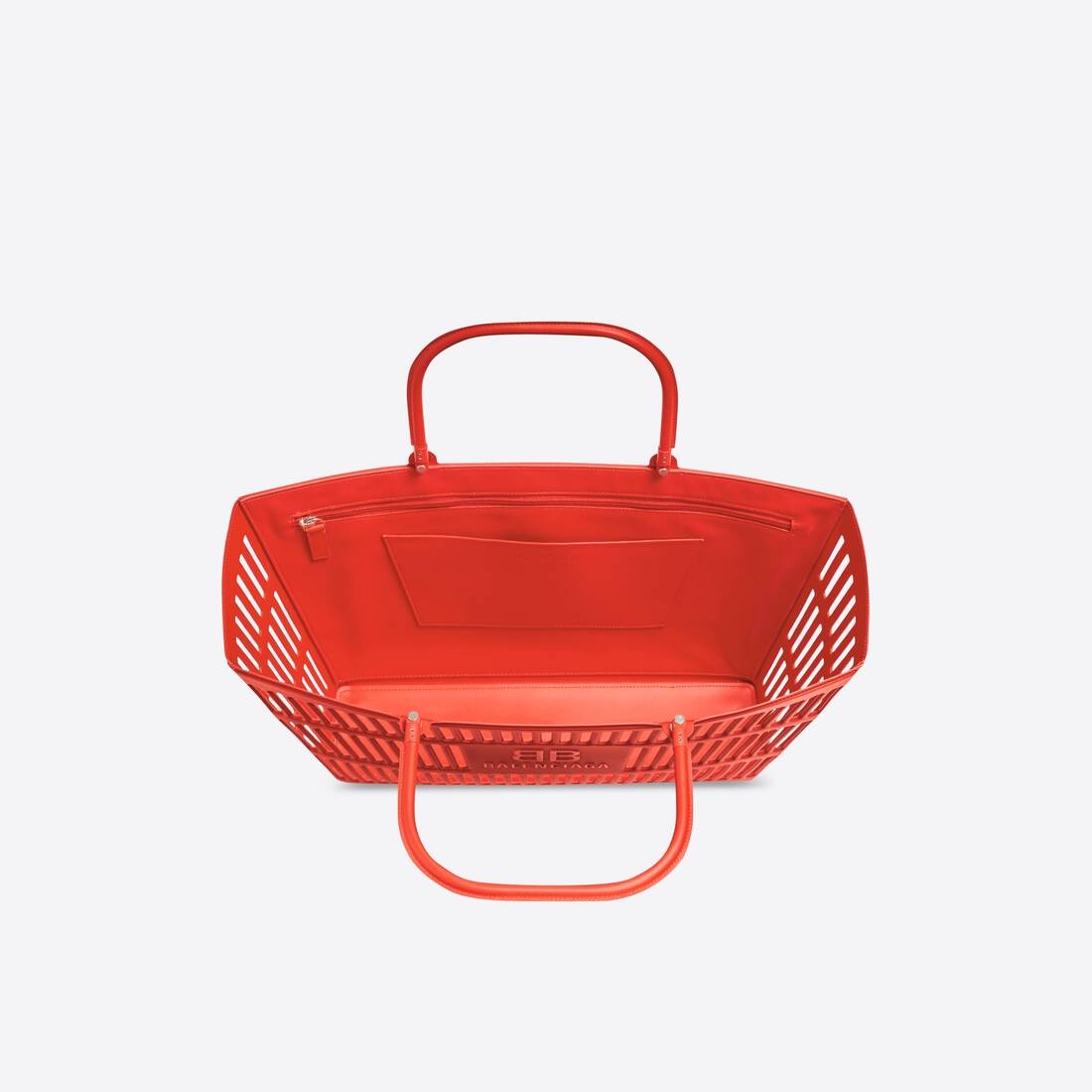 Mag Large Basket Bag in Red - 6