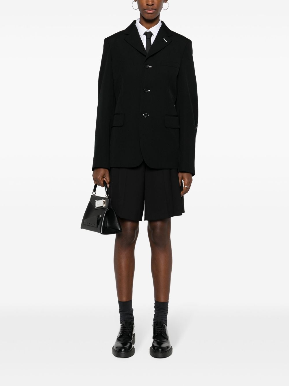 ripped wool blazer - 2