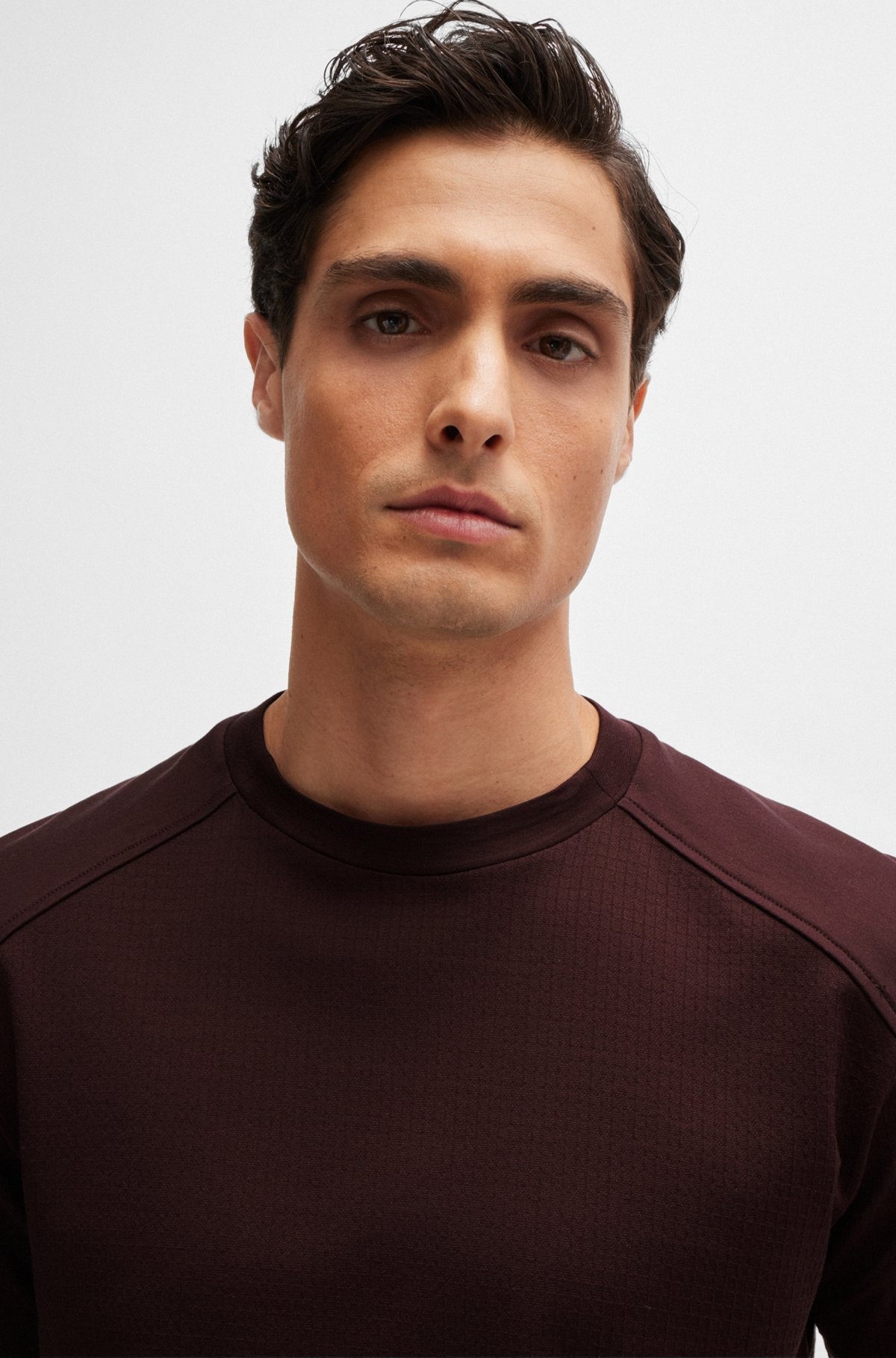COTTON-RIPSTOP REGULAR-FIT T-SHIRT WITH PLAIN TRIMS - 3