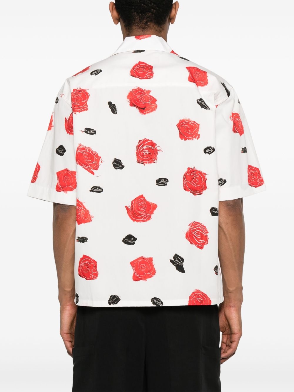 flower-print shirt - 4