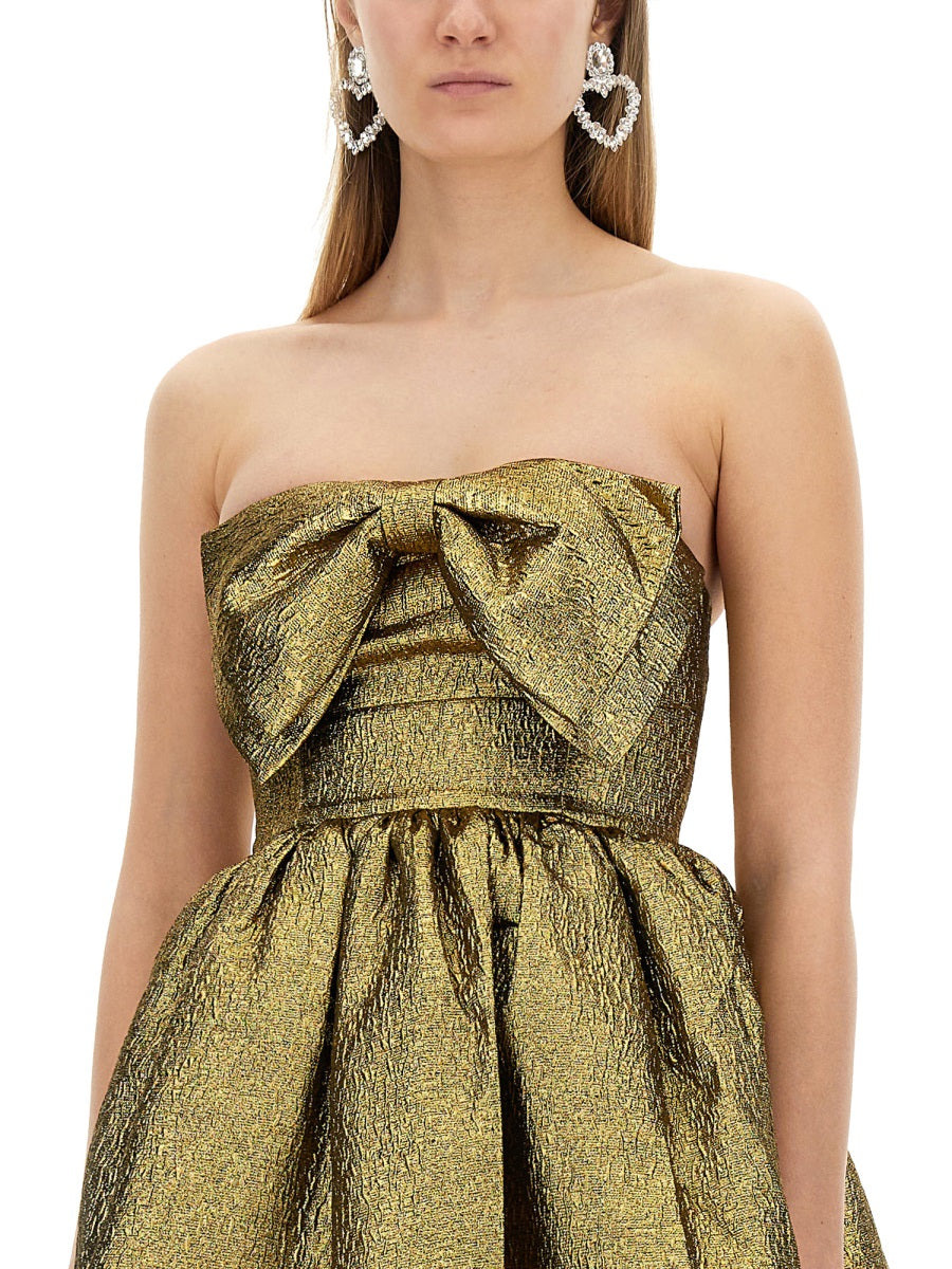 Self-Portrait Women Metallic Jacquard Mini Dress - 4
