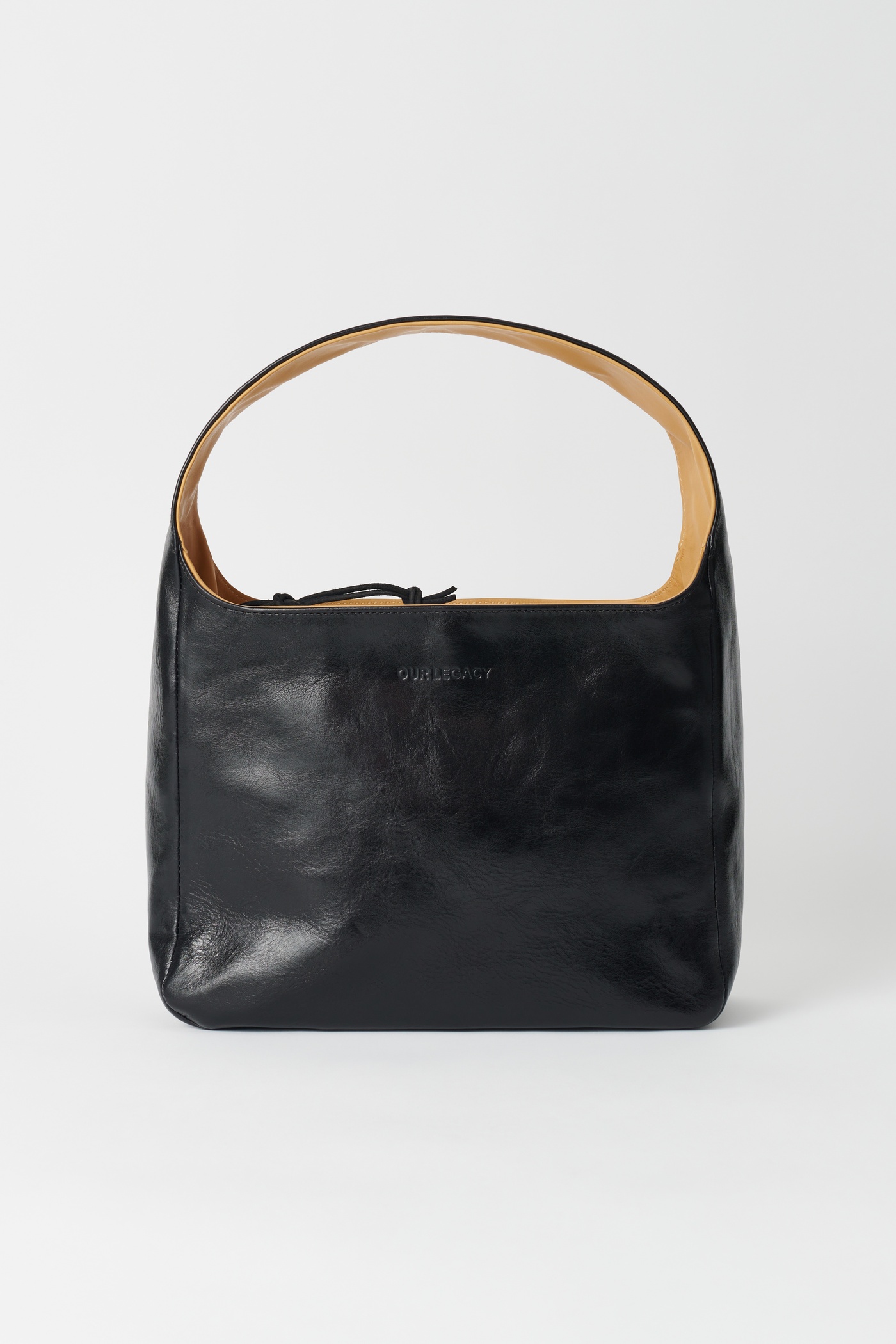 Brick Bag Black Leather - 1
