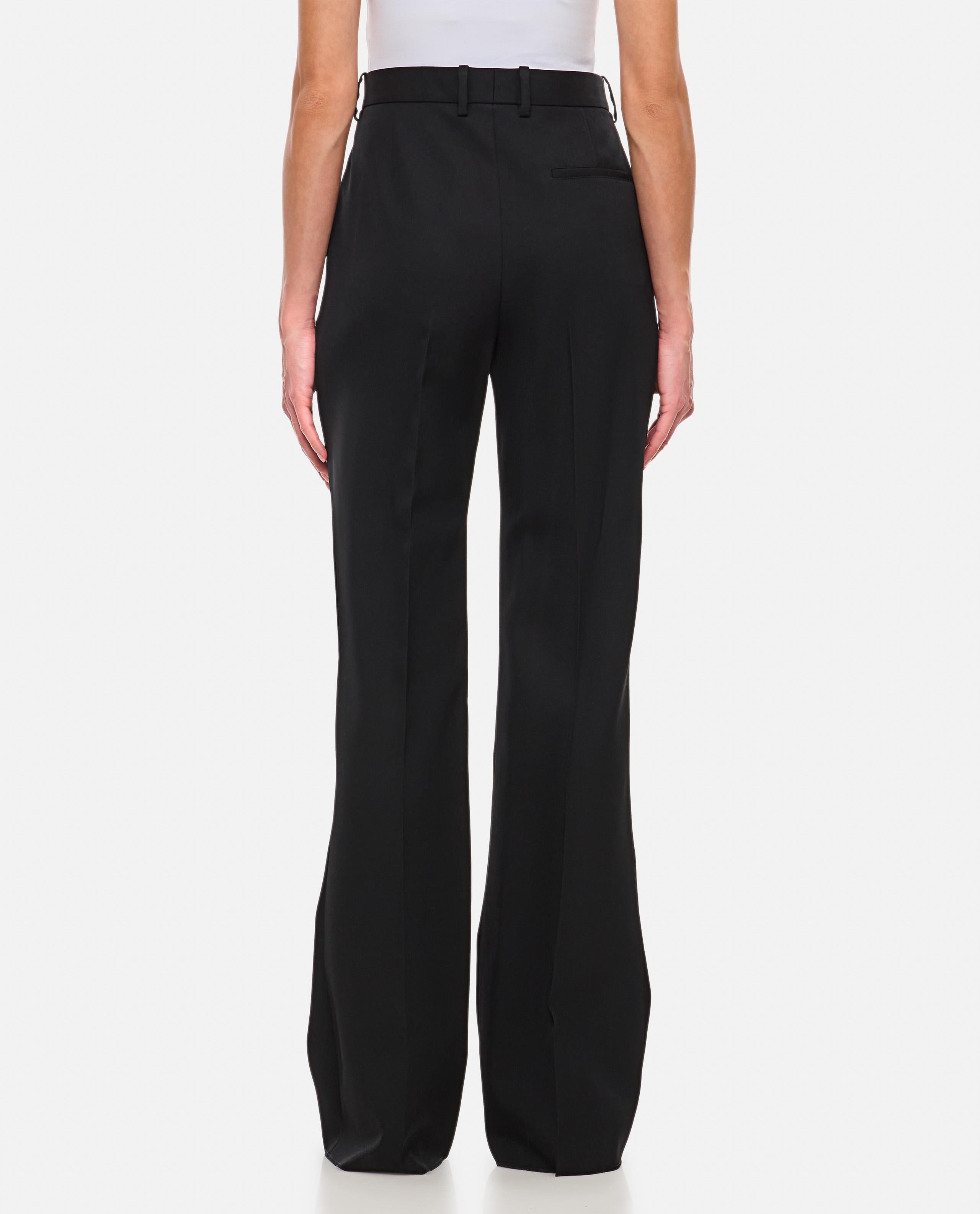 SARTORIAL WOOL TWILL FLARED PANTS - 3
