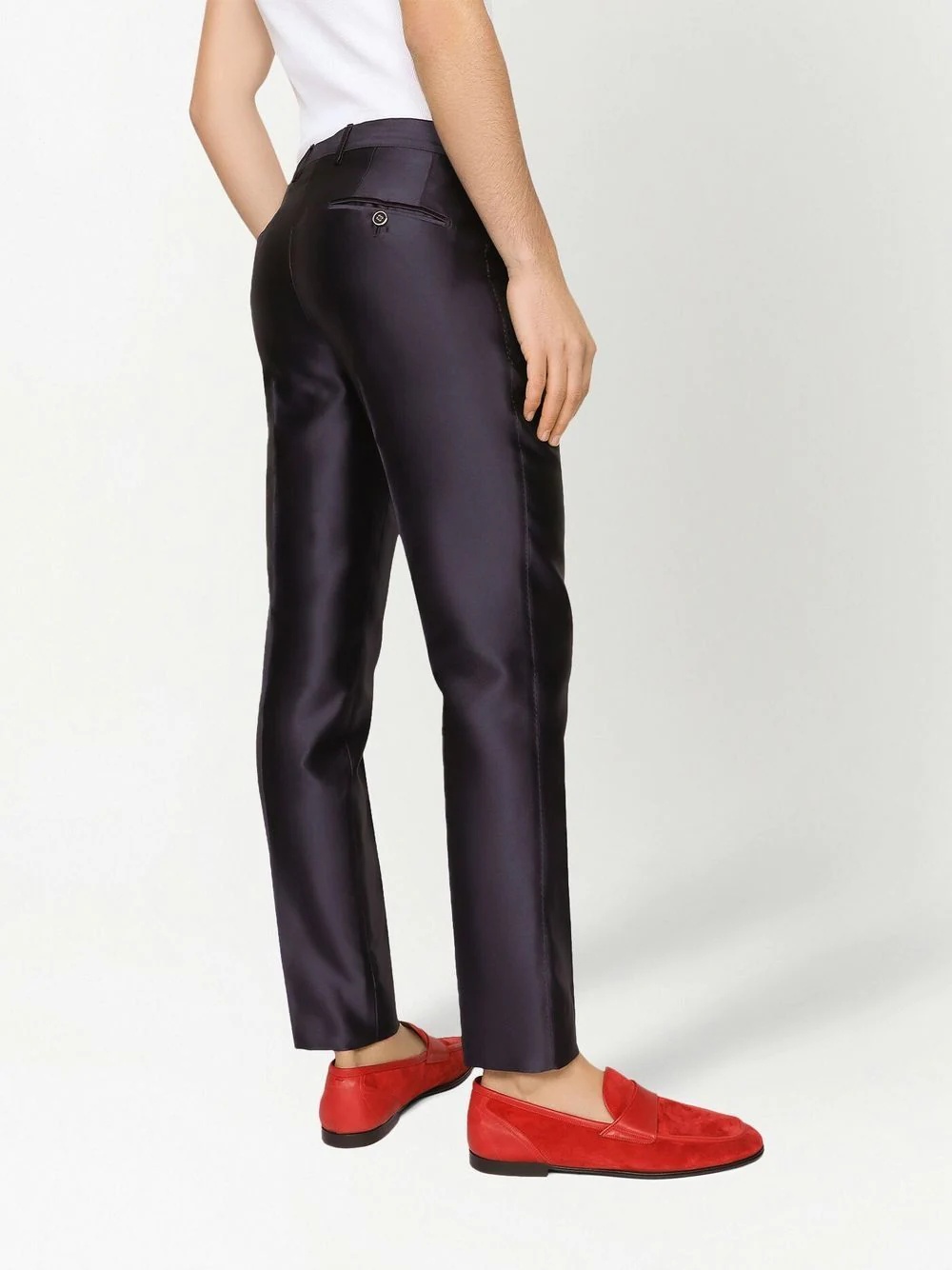 Mikado silk trousers - 4