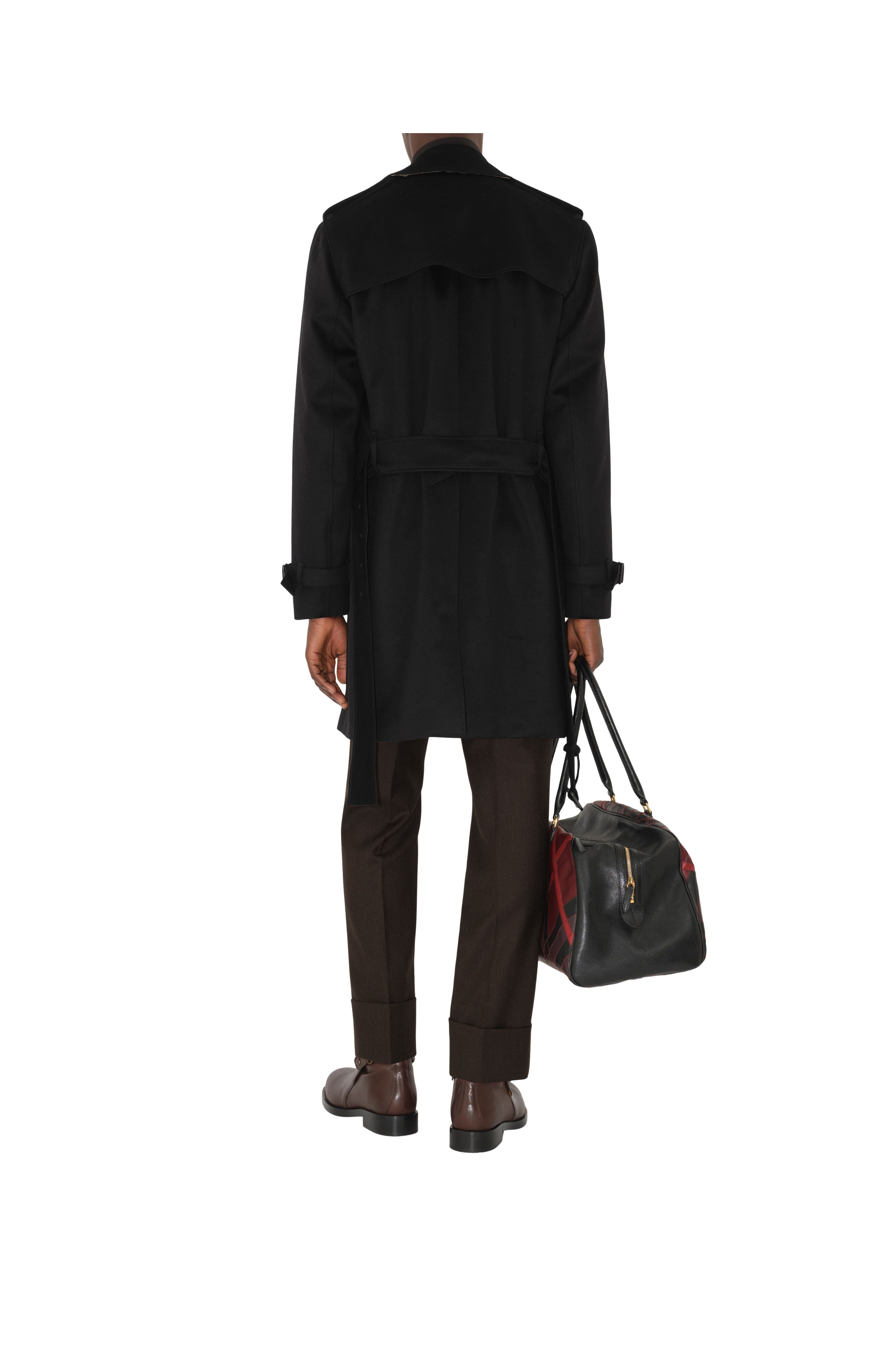 burberry Mid-length Cashmere Trench Coat in Black at Nordstrom - 5