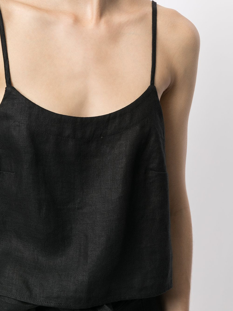 flared cropped slip top 5