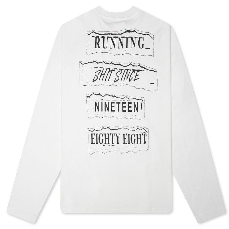 HONOR THE GIFT RUNNING SHIT L/S TEE - WHITE outlook