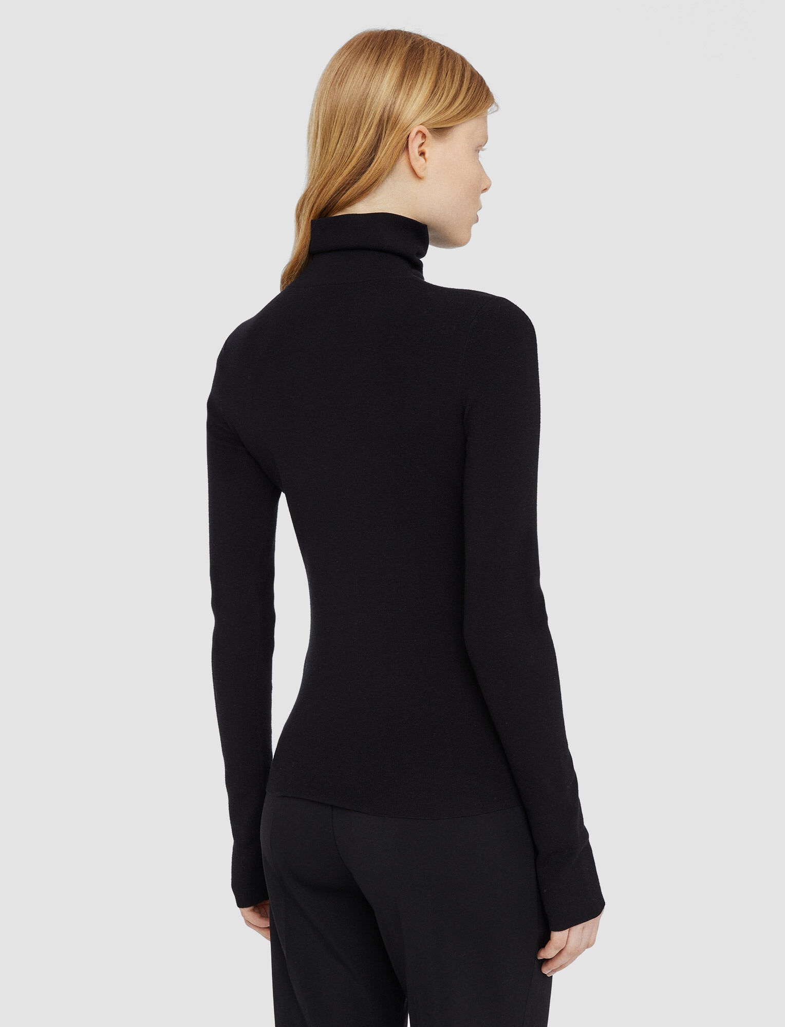 Silk Stretch High Neck Top - 4