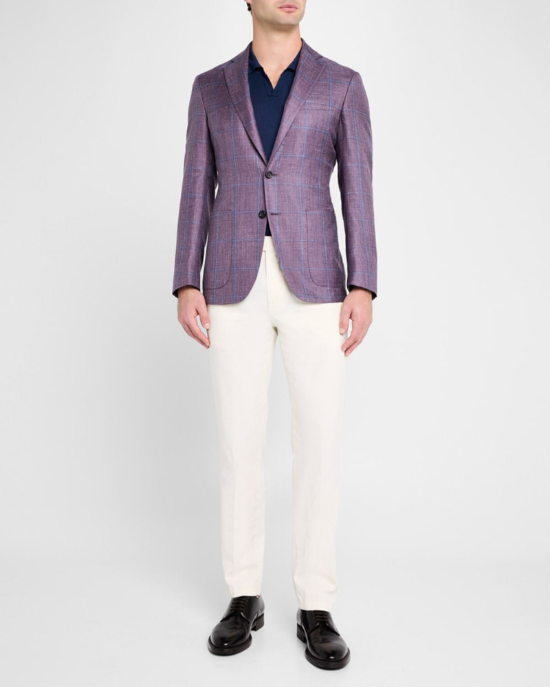 Canali Men's Windowpane Sport Coat outlook
